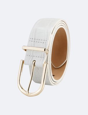 Textured Round Buckle Belt | Calvin Klein