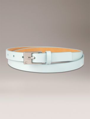 Slim Harness Buckle Belt , Sky Gray