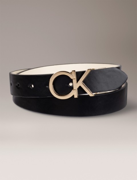 Женские ремни Calvin Klein Monogram Logo Plaque Reversible Belt