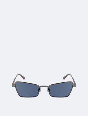 Stainless Steel Butterfly Sunglasses, Light Gunmetal