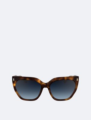 Acetate Avant Garde Butterfly Sunglasses, Havana