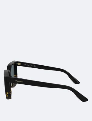 Мужские солнцезащитные очки Calvin Klein Acetate Modified Rectangle Sunglasses — фото 3