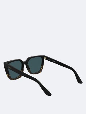 Мужские солнцезащитные очки Calvin Klein Acetate Modified Rectangle Sunglasses — фото 4