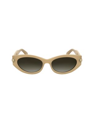 Acetate Cat Eye Sunglasses, Opaline Beige