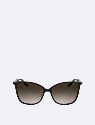 Slim Butterfly Sunglasses, Black