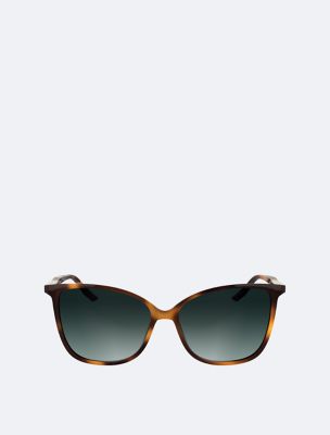 Slim Butterfly Sunglasses, Havana