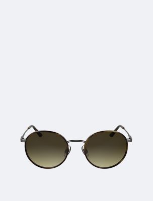 Metal Round Sunglasses, Havana