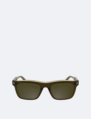 Modified Rectangle Sunglasses, Brown