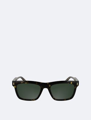 Modified Rectangle Sunglasses, Dark Havana