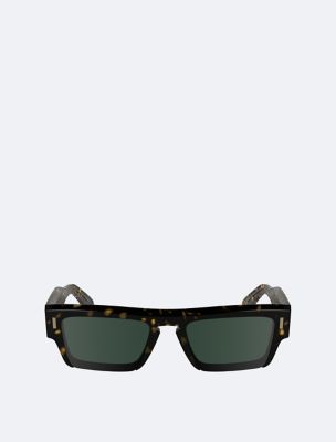 Acetate Modified Rectangle Sunglasses