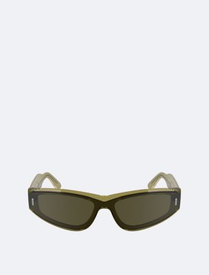 Acetate Avant Garde Cat Eye Sunglasses, Light Brown