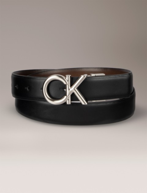 Мужские платья Calvin Klein CK Logo Plaque Reversible Dress Belt
