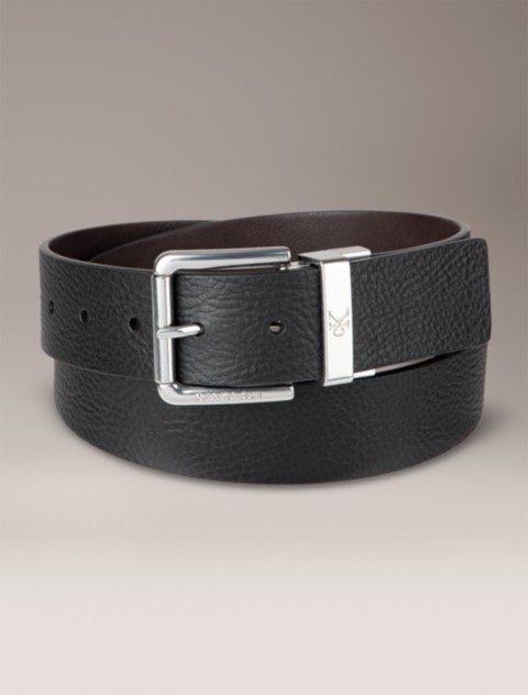 Мужские ремни Calvin Klein Pebbled Leather Reversible Belt