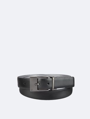 Reversible Harness Buckle Belt, Black / Smoked Pearl