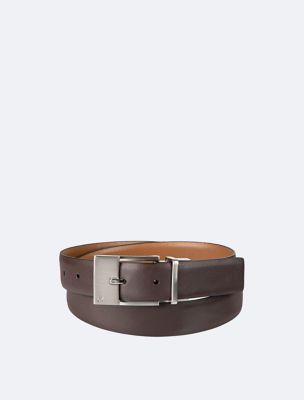 Reversible Harness Buckle Belt, After Dark/Teak