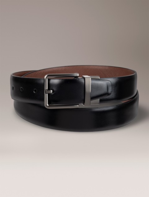 Мужские платья Calvin Klein Reversible Saffiano Leather Dress Belt