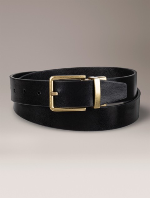 Мужские ремни Calvin Klein Saffiano Leather Reversible Belt