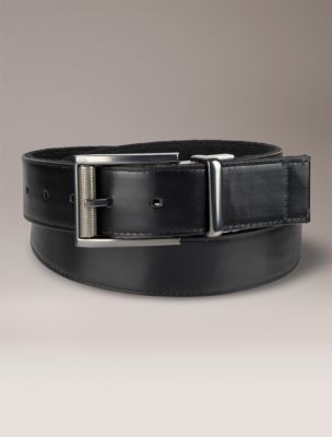 Мужской ремень Calvin Klein Logo Jacquard Reversible, цвет: Чёрный — фото 2