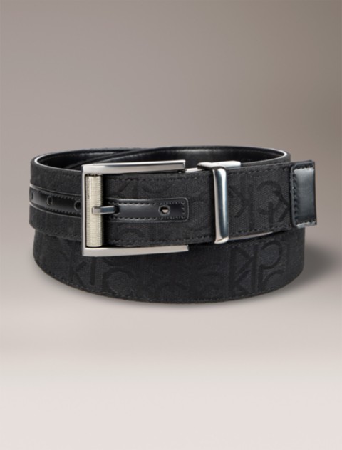 Мужские ремни Calvin Klein Logo Jacquard Reversible Belt