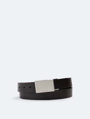Boys Metal Plaque Belt, Brown