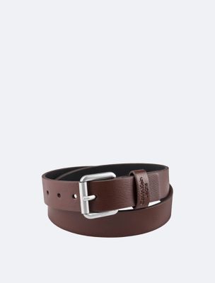 Boys Textured Harness Buckle Belt, Brown