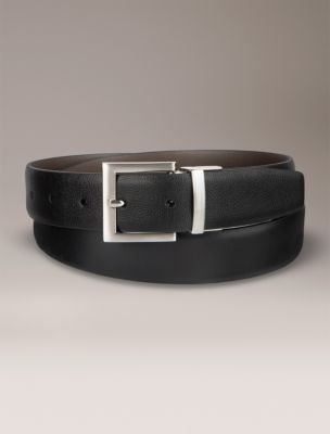 Reversible Wide Harness Buckle Belt, Black / Brown