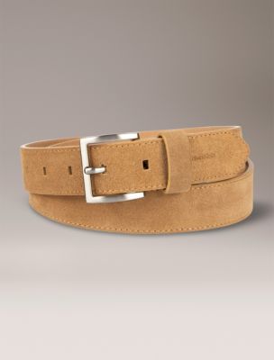 Classic Harness Buckle Belt, Cumin Suede