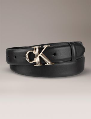 Monogram Logo Plaque Belt, 001