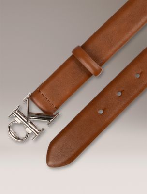Женские ремни Calvin Klein Monogram Logo Plaque Belt — фото 2