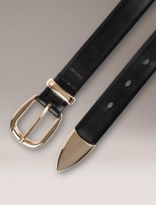 Женские ремни Calvin Klein Polished Metal Tipped Belt — фото 2