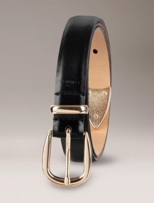 Женские ремни Calvin Klein Polished Metal Tipped Belt — фото 3