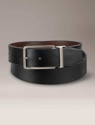 Calvin Klein Men's Reversible Harness Belt - Black - M