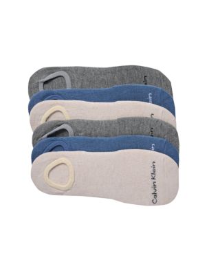 Basic 6-Pack Liner Socks, Neutral Assorted