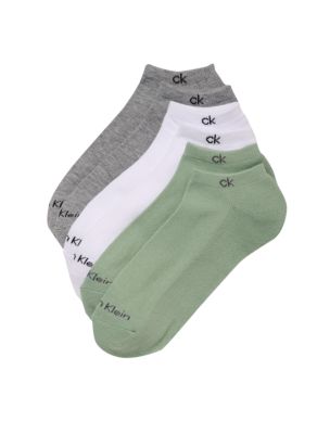Cushion 6-Pack No Show Socks, Green Assorted