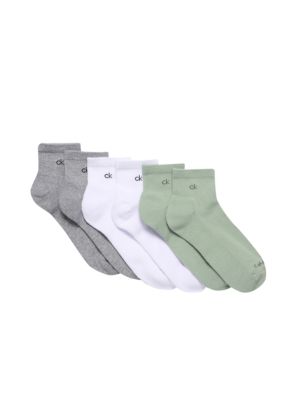 Basic Cushion Quarter 6-Pack Socks, Fatigue/Juxt/Olive Green