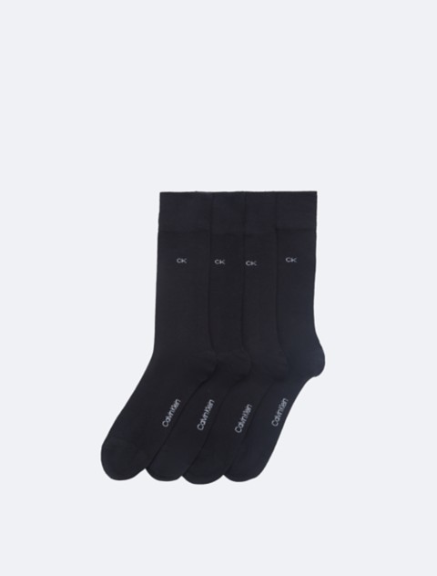 Носки Flat Knit для мужчин, с логотипом, 4 шт. — Calvin Klein