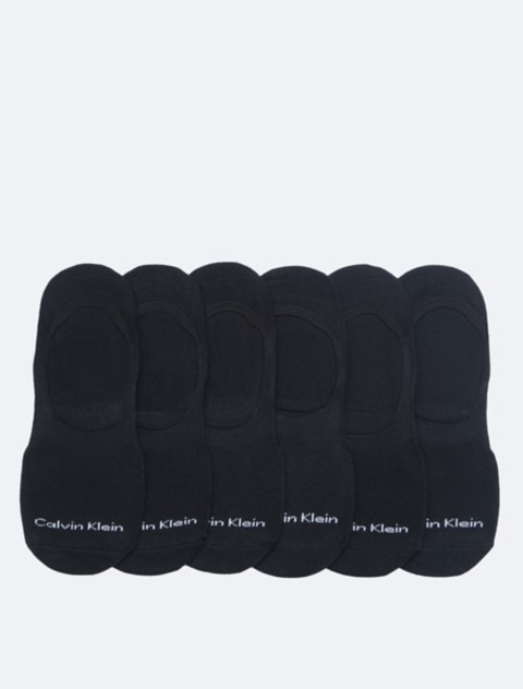 Носки Flat Knit Liner для мужчин, с логотипом, 6 шт. — Calvin Klein