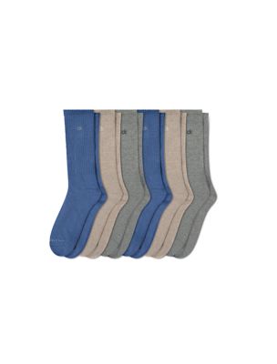 Basic Crew 6-Pack Socks from Calvin Klein - $26