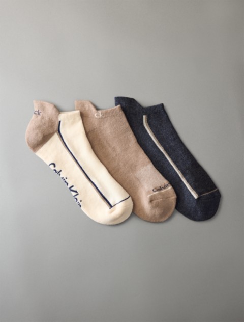 Носки Cushion для мужчин, невидимые под одеждой, 3 шт. — Calvin Klein
