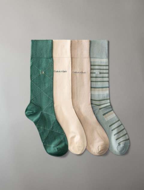 Calvin Klein Modal Blend 4-Pack Dress Socks