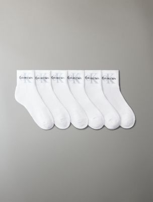 Носки, укороченные, махра, 6 шт. — Calvin Klein, цвет: Белый — фото 1