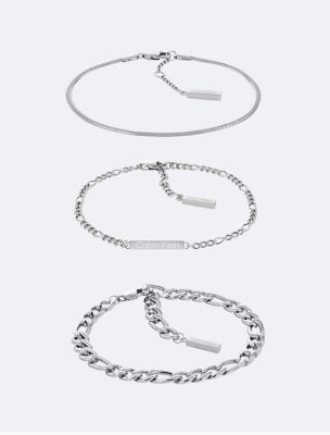 Chain Bracelet Set, Stainless Steel