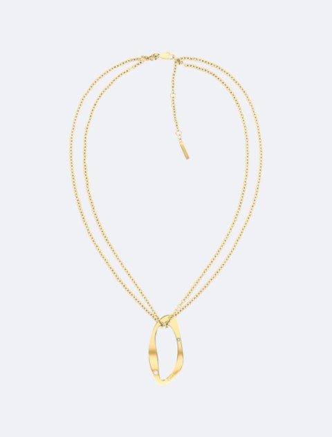 Женские аксессуары Calvin Klein Round Organic Shape Pendant Necklace