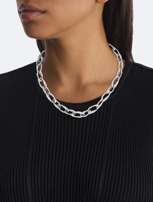 Organic Shape Link Chain Necklace 2