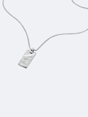 Мужские аксессуары Calvin Klein Organic Rectangle Shape Pendant Necklace — фото 2