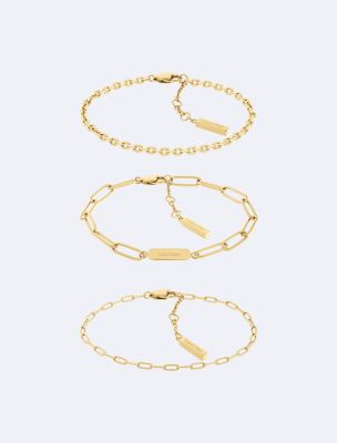 Chain Bracelet Gift Set, Gold