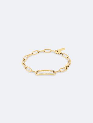 Oval Link Bracelet, Gold