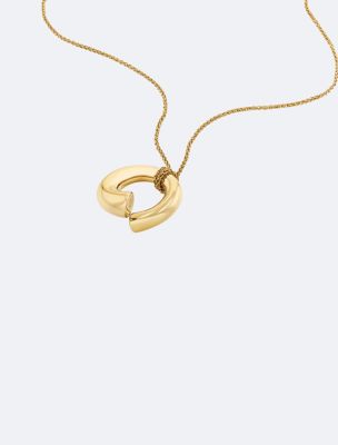 Sculptural Round Pendant Necklace 2