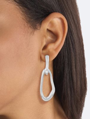 Organic Chain Link Earrings 3