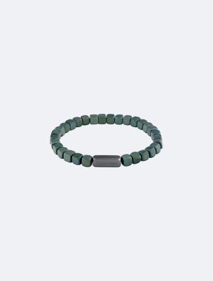 Square Bead Bracelet, Green